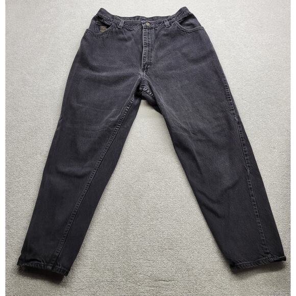 Vintage Wrangler Jeans Women's 15x27 Black Straight High Rise Washed Jeans - Picture 1 of 8